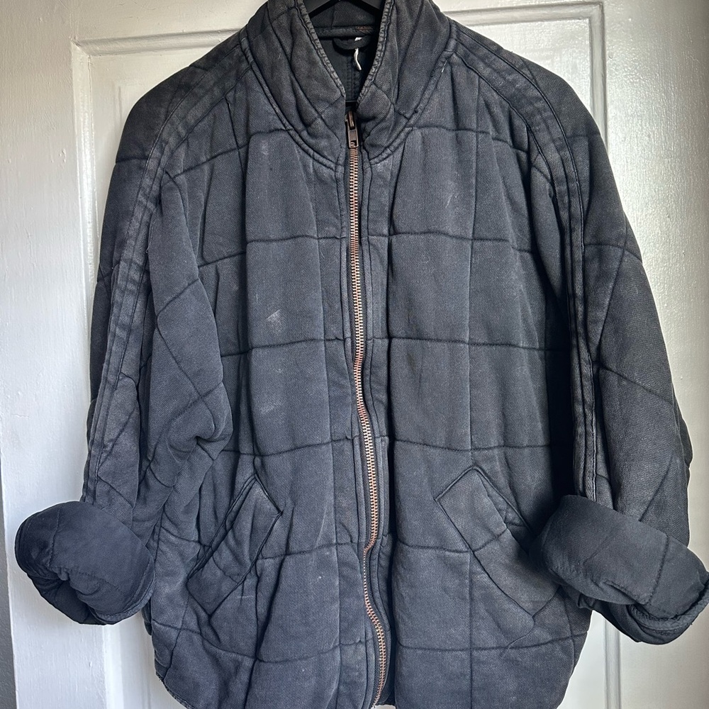 Free People Dolman Quilted Knit Jacket
